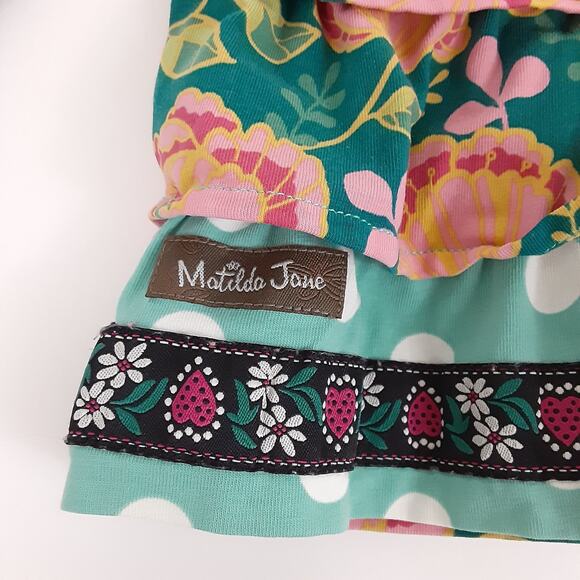 Matilda Jane Once Upon a Time Gallant Tunic Floral Long Sleeve Girls 4 Lagenlook - Picture 5 of 7